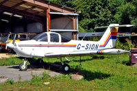 G-SION @ EGTN - Piper PA-38-112 Tomahawk II [38-81A0146] Enstone~G 09/07/2004 - by Ray Barber