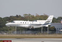 N571CS @ KSRQ - Cessna Citation Excel (N571CS) arrives at Sarasota-Bradenton International Airport following a flight from Orlando International Airport - by Jim Donten