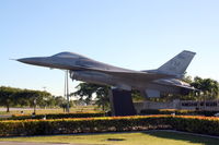 79-0326 @ KHST - F-16 Fighting Falcon from the 482nd Fighter Wing at Homestead Air Reserve Base (79-326) sits on display outside Homestead Air Reserve Base - by Jim Donten