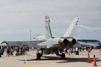 165228 @ KMCF - F-18 Hornet on display at MacDill Air Fest - by Jim Donten