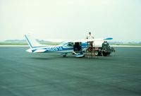 N52974 @ ILG - 1974 Cessna 182P, N52974, at New Castle Airport, New Castle, DE - by scotch-canadian