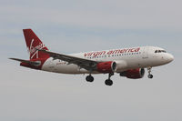 N528VA @ DFW - Virgin America landing at DFW Airport - by Zane Adams