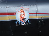 N8087B @ SZP - 1982 Piper PA-32-301 SARATOGA 'SARA TOGA', Lycoming IO-540-K1G5 300 Hp, Sara in her Toga logo, stunning artistry!!! - by Doug Robertson