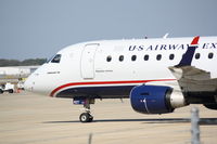 N827MD @ KSRQ - US Air Flight 3396 operated by Republic (N827MD) prepares for flight at Sarasota-Bradenton International Airport - by Jim Donten