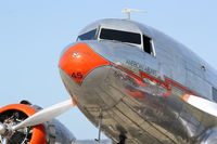 N17334 @ KMCF - Flagship Detroit DC-3 sits on display at MacDill Air Fest - by Jim Donten