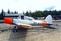 OY-ATF @ EKBI - DHC-1 Chipmunk T.20 [C1/0787] Billund~OY 14/06/1985. Written off near Store Lyngby~OY. This was later rebuilt using fuselage of C1/0256 and took on its identity. - by Ray Barber