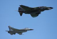 74-0643 - F-4 Phantom and F-16 Viper heritage flight - by Florida Metal