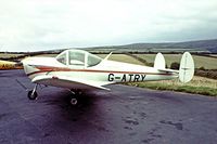 G-ATRY @ EGLA - Alon A-2 Aircoupe [A-140] Bodmin~G 15/09/1976. Image taken from a slide. - by Ray Barber