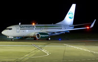 D-AGEU @ EGSH - Late departure,Pushed back from stand 6 after spray into full Germania C/S. - by Matt Varley