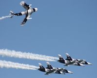 N6953X - Heavy Metal Jet Team over Cocoa Beach - by NASCARAirforce