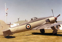 VX653 @ EGQS - Sea Fury FB.11 gate guardian at RNAS Lossiemouth in the Summer of 1968. - by Peter Nicholson