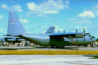 B-680 @ EGVA - Lockheed C-130H Hercules [4599] (Royal Norwegian AF) RAF Fairford~G 22/07/1995 - by Ray Barber