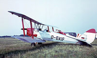 D-EKIF @ EKVJ - De Havilland DH.82A Tiger Moth [83091] Stauning~OY 05/06/1982. Image taken from a slide. - by Ray Barber