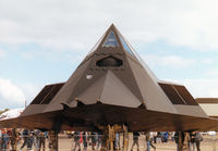 85-0819 @ MHZ - F-117A Nighthawk, callsign Trend 71, of 7th Fighter Squadron/49th Fighter Wing at Holloman AFB on display at the 1997 RAF Mildenhall Air Fete. - by Peter Nicholson