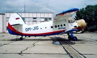 OM-JIG @ LZIB - Antonov An-2R [1G186-21] (Slov Air) Bratislava~OM 21/06/1996 - by Ray Barber