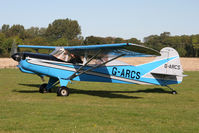 G-ARCS @ EGBR - Auster D6-180 G-ARCS, Hibernation Fly-In, The Real Aeroplane Club, Breighton Airfield, October 2012. - by Malcolm Clarke