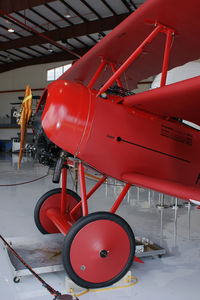 N2009V @ FA08 - Fokker DR.1 Triplane (replica) in the colours of Baron Manfred von Richthofen 'The Red Baron' on display at Fantasy of Flight, Florida. German Air Force markings as 425/17. This aircraft was built by Kermit Weeks (owner of Fantasy of Flight) in 2003. - by Mark J Kopczewski