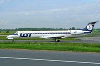 SP-LGI @ EPWA - Embraer ERJ-145MP [145336] (LOT Polish Airlines) Warsaw-Okecie~SP 18/05/2004 - by Ray Barber