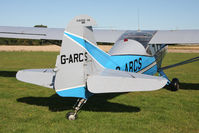 G-ARCS @ EGBR - Auster D6-180. Hibernation Fly-In, The Real Aeroplane Club, Breighton Airfield, October 2012. - by Malcolm Clarke