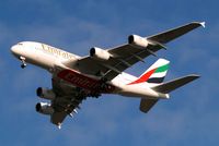 A6-EEC @ EGLL - Airbus A380-861 [110] (Emirates Airlines) Home~G 08/12/2012. Taken on approach 27R. - by Ray Barber