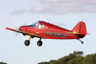 G-BGMJ @ EGBR - Gardan GY-201 Minicab, Hibernation Fly-In, The Real Aeroplane Club, Breighton Airfield, October 2012. - by Malcolm Clarke