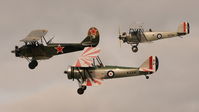 K3241 @ EGTH - A Trio of trainers at Shuttleworth Evening Air Display, August 2011 - by Eric.Fishwick