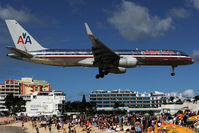 N196AA @ SXM - Over famous Maho Beach - by Wolfgang Zilske