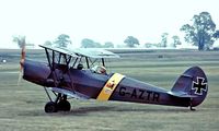 G-AZTR @ EGTH - SNCAN Stampe SV.4C [596] Old Warden~G 30/06/1974. Image taken from a slide.