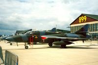 G-BVGH @ EGDY - Hawker Hunter T.7 [HABL003360] RNAS Yeovilton~G 15/07/1995 - by Ray Barber