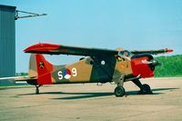 G-BUVF @ EGSX - De Havilland Canada DHC-2 Beaver [965] North Weald~G 05/05/1996. Seen here in Dutch Military marks.