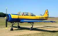 G-CBPX @ EGBP - Yakovlev Yak-52 [8910004] Kemble~G 13/07/2003. Became South African registered in 2005.