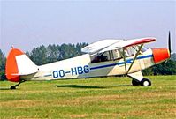 OO-HBG @ EBDT - Piper PA-18-95 Super Cub [18-3228] Schaffen-Diest~OO 17/08/2002 - by Ray Barber