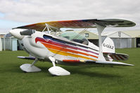 G-GULZ @ X5FB - Christen Eagle II, Fishburn Airfield UK, September 2012. - by Malcolm Clarke