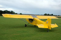 UNKNOWN @ EGTH - Yellow Microlight - Tour de France ULM 2009 - Anniversaire Louis Bleriot - Reg. unknown. - by Eric.Fishwick