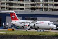 HB-IYY @ EGLC - Avro RJ100 Swiss - by BTT