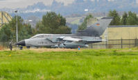 44 90 @ EGQL - a pilot preflight checks an AG-51 Tornado IDS, before departing on an afternoon joint warrior sortie - by Mike stanners