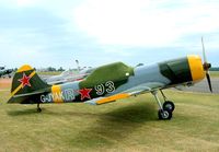 G-JYAK @ EGSX - Yakovlev Yak-50 [853001] North Weald~G 22/06/2003 - by Ray Barber