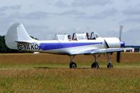 G-YAKC @ EGBP - Yakovlev Yak-52 [867212] Kemble~G 11/07/2003 - by Ray Barber