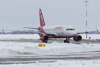 HB-JOY @ EGSH - Taxiing to a snowy stand 5. - by Matt Varley