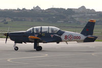 11416 @ LPST - An Epsilon trainer of the Portuguese Air Force taxying at Sintra air force base. Note the special markings to commemorate 80000 flying hours on the TB 30. - by Henk van Capelle