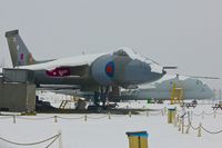 XM575 @ EGNX - Winter scene for the Vulcan and Nimrod at EMA Aeropark - by Terry Fletcher