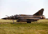 372 @ EGQS - Mirage 2000N, callsign French Air Force 4210 Bravo, of EC 02.004 taxying to the active runway at RAF Lossiemouth in the Summer of 1997. - by Peter Nicholson