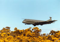 XV227 @ EGQS - Nimrod MR.2P of the Kinloss Maritime Wing on approach to Runway 23 at RAF Lossiemouth in the Summer of 1997. - by Peter Nicholson