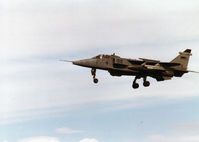 XZ112 @ EGQS - Jaguar GR.1A of RAF Coltishall's 54 Squadron on final approach to Runway 23 at RAF Lossiemouth in the Summer of 1997. - by Peter Nicholson