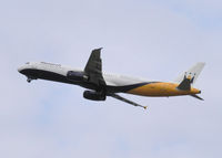 G-OZBL @ EGPH - Monarch A321 Departs runway 24 - by Mike stanners