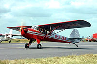 G-AJAM @ EGTC - Auster J/2 Arrow [2371] Cranfield~G 03/07/1982. Image taken from a slide.