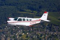 N275TC @ EDKB - shot overhead the River Rhine, Rhine Valley, South of Bonn - by Martin Spütz