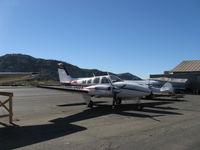 N29CC @ SZP - 1977 Beech 58P BARON, two turbosupercharged Continental TSIO-520-LB1C 310 Hp each, pressurized, props back on - by Doug Robertson