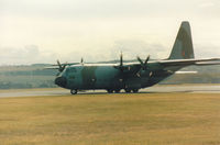XV295 @ EGQL - Hercules C.1 of the Lyneham Transport Wing taxying at the 1990 RAF Leuchars Airshow. - by Peter Nicholson