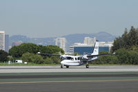 N222LE - Aero Commander departing SMO Rwy21 - by COOL LAST SAMURAI